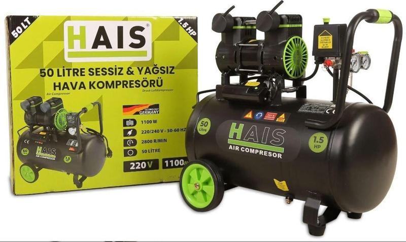 50 Litre SESSİZ YAĞSIZ HAVA KOMPRESÖRÜ 1.5HP