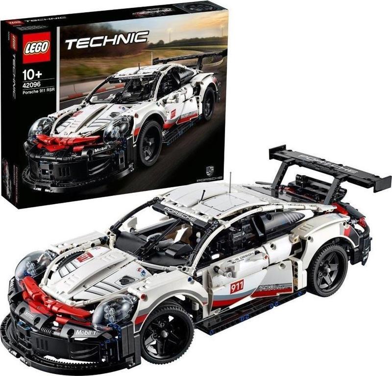 Technic 42096 Porsche 911 RSR Yapım Kiti (1580 Parça) - Çocuk ve Yetişkin için Koleksiyonluk Oyuncak Araba