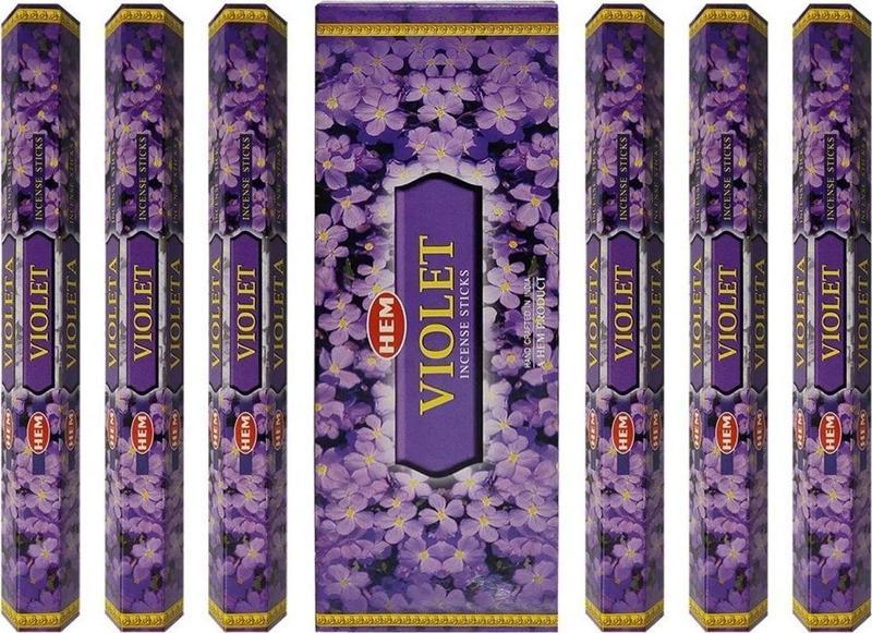 Violet (Menekşe) Tütsü 6 Adet (120 Çubuk) Tütsü Kayığı Hediye