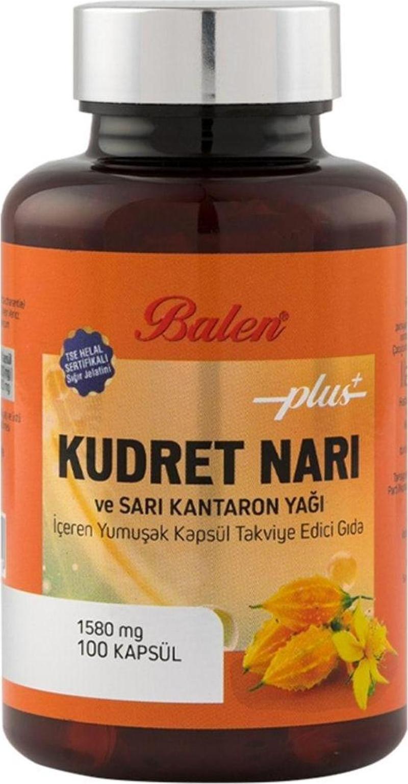 Kudret Narı Ve Sarı Kantaron Yağı Içeren Yumuşak Kapsül 1580 Mg x 100 Adet