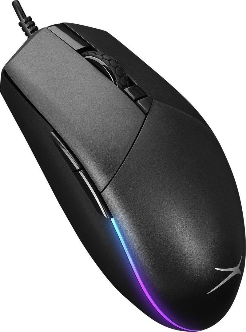 Algm9304 Usb Siyah 7 Tuşlu 6400Dpi Kırmızı Ledli Gaming Oyuncu Kablolu Mouse