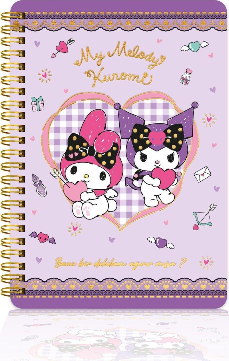Vj Victoria'S Journals Kuromi Journal Sert Kapak Spiralli Günlük 524-1896