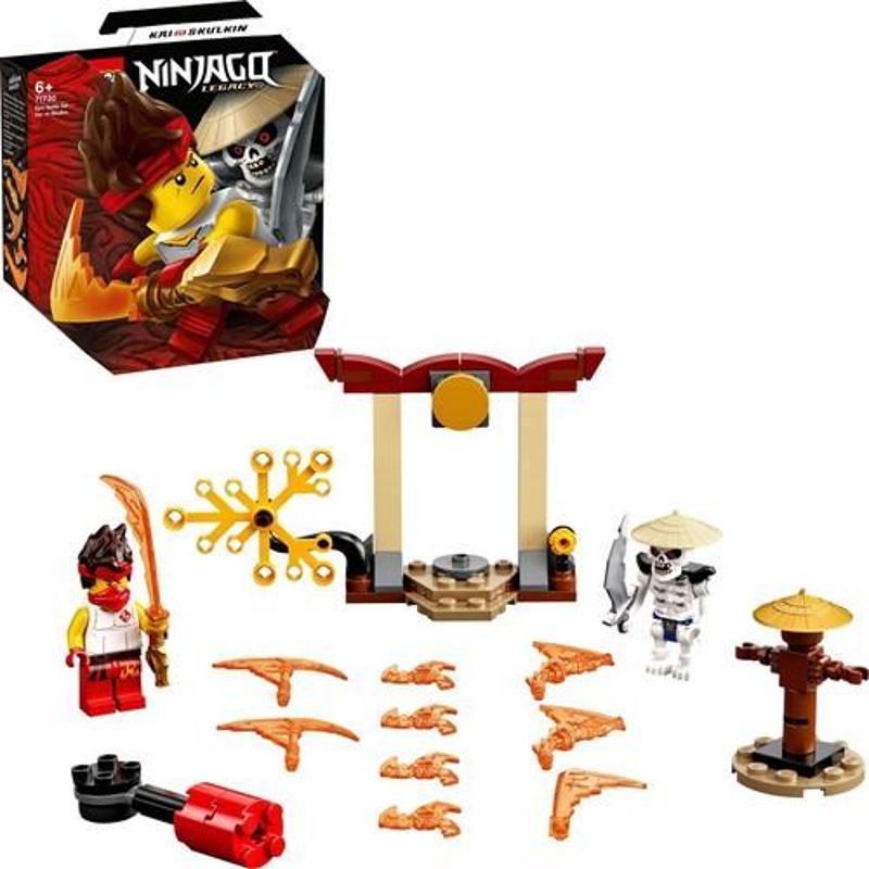 Ninjago Efsanevi Savaş Seti – Kai ile Skulkin 71730 - Dönen Savaş Oyuncağı İçeren Yapım Seti (61 Parça)