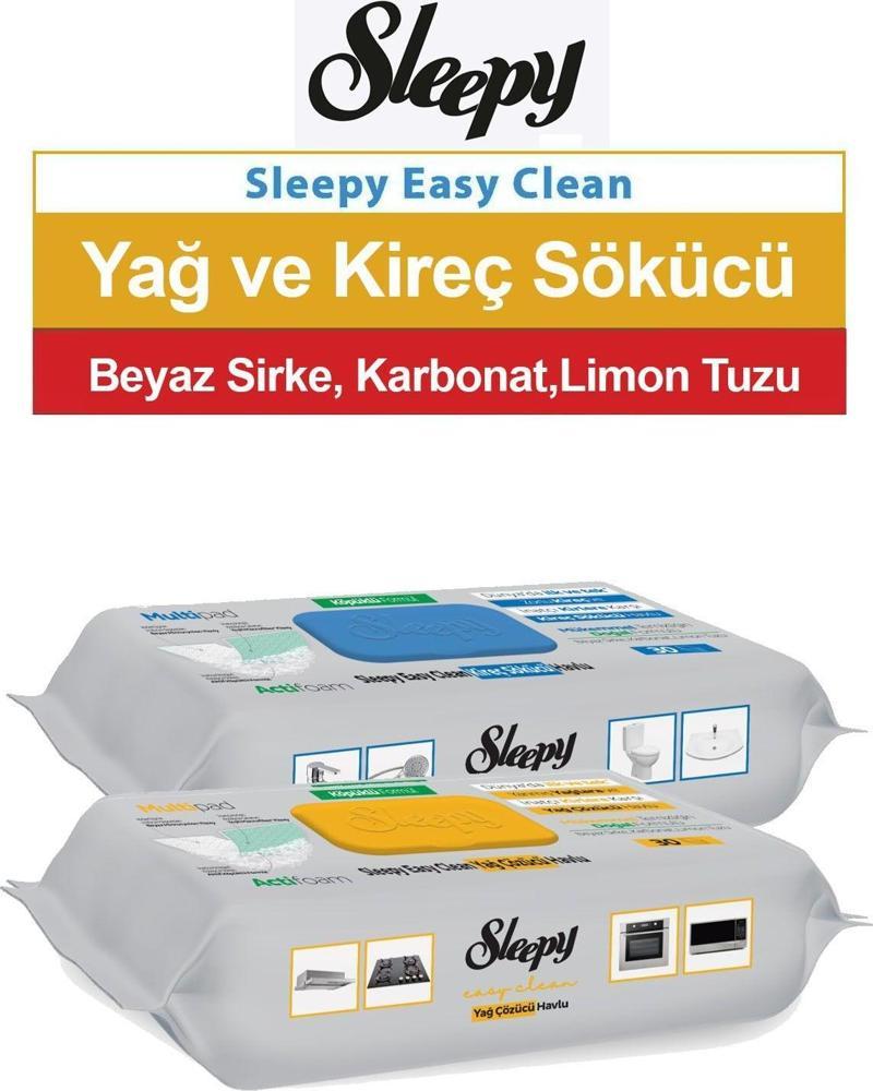 Easy Clean Kireç Sökücü Ve Yağ Çözücü Havlu 30'Lu 2 Paket