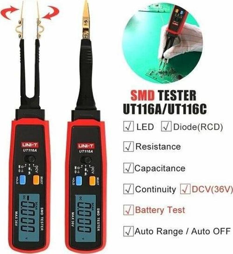 UNI-T SMD UT116C SMD KOMPONENT TEST CİHAZI