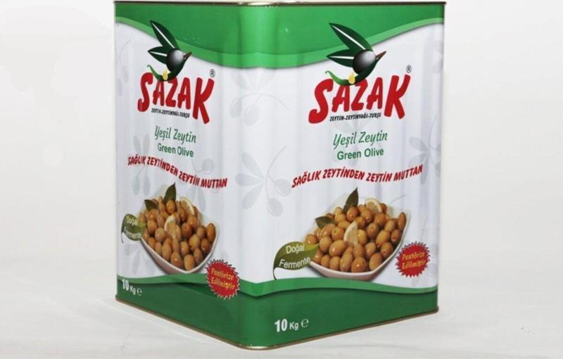 Sazak Kırma Yeşil Zeytin 10 Kg 261-290 M Kalibre