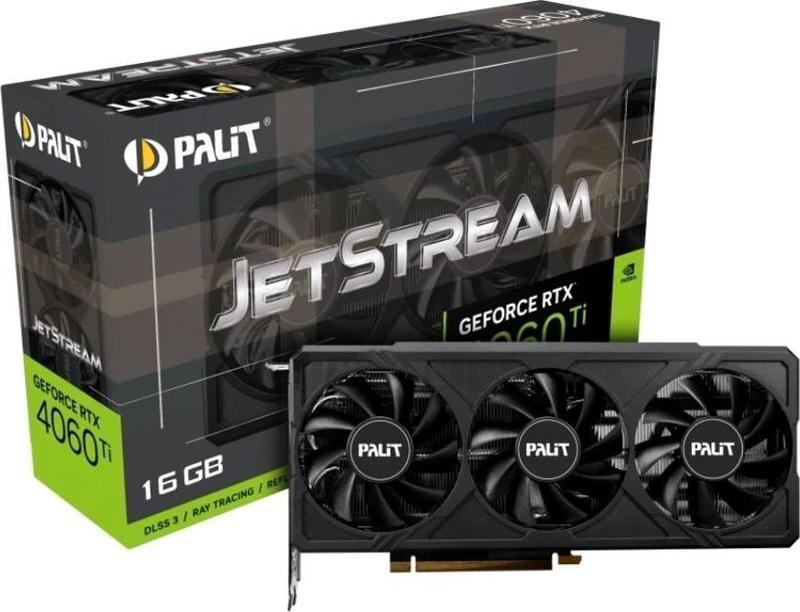 GeForce RTX 4060 Ti JetStream 16GB 128Bit GDDR6 Ekran Kartı