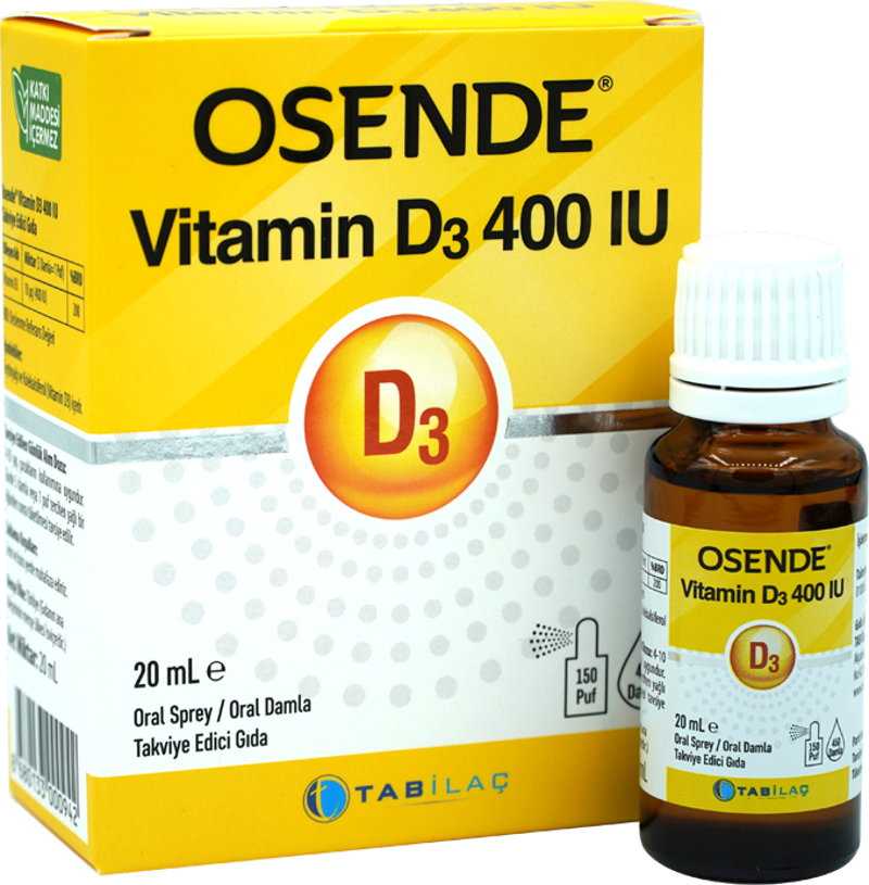 Vitamin D3 400Iu Takviye Edici Gıda