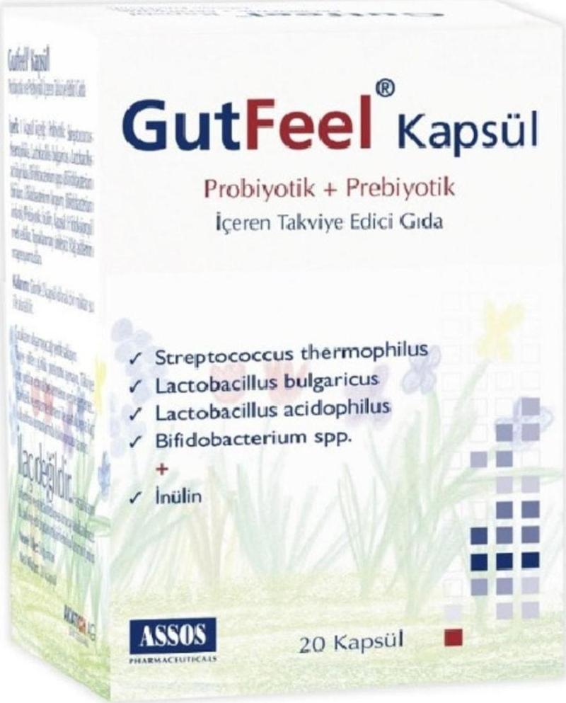 Gutfeel Probiotik Prebiotik 20 Kapsül