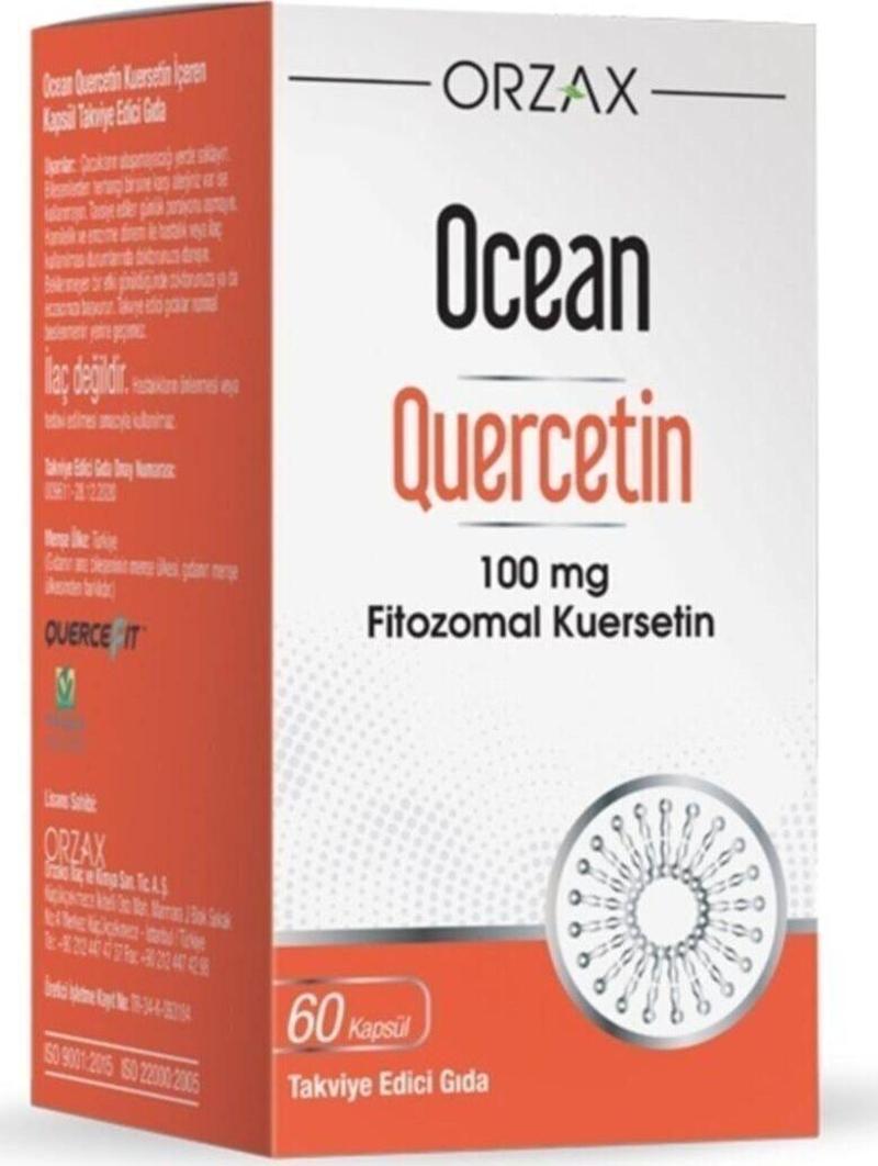 Quercetin 100 Mg 60 Kapsül Takviye Edici Gıda