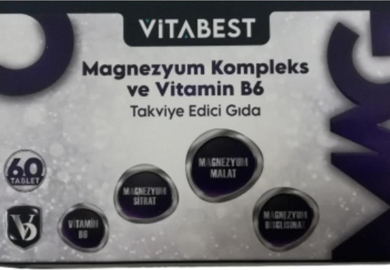 Magnezyum Kompleks Ve Vitamin B6 60 Tablet