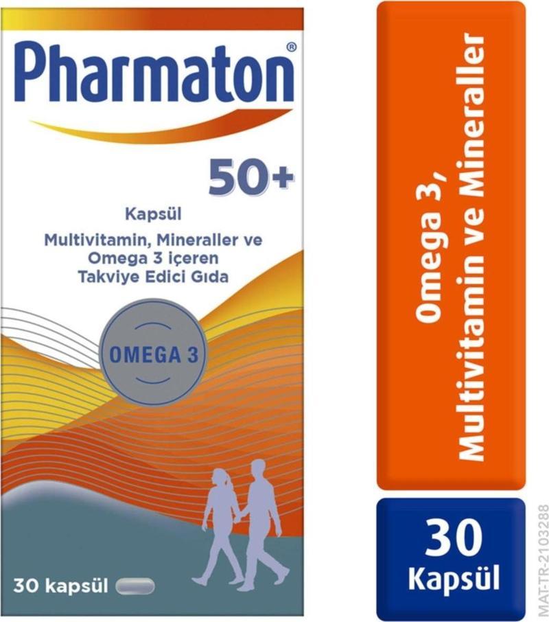 50 Plus 30 Kapsül - Omega 3, Multivitamin Ve Mineraller