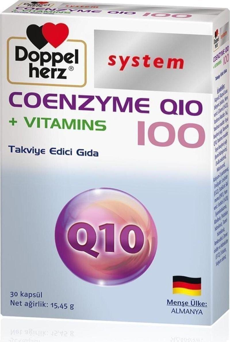 Koenzim Q10 + Vitamins 100 Mg 30 Kapsül