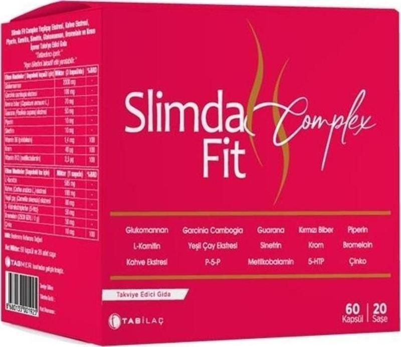 Slimda Fit Complex 60 Kapsül 20 Saşe