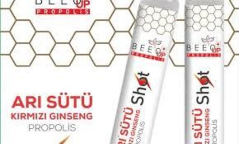 Up Arı Sütü Kırmızı Ginseng Propolis Shot Takviye Edici Gıda 25 ml Tek Kullanımlık