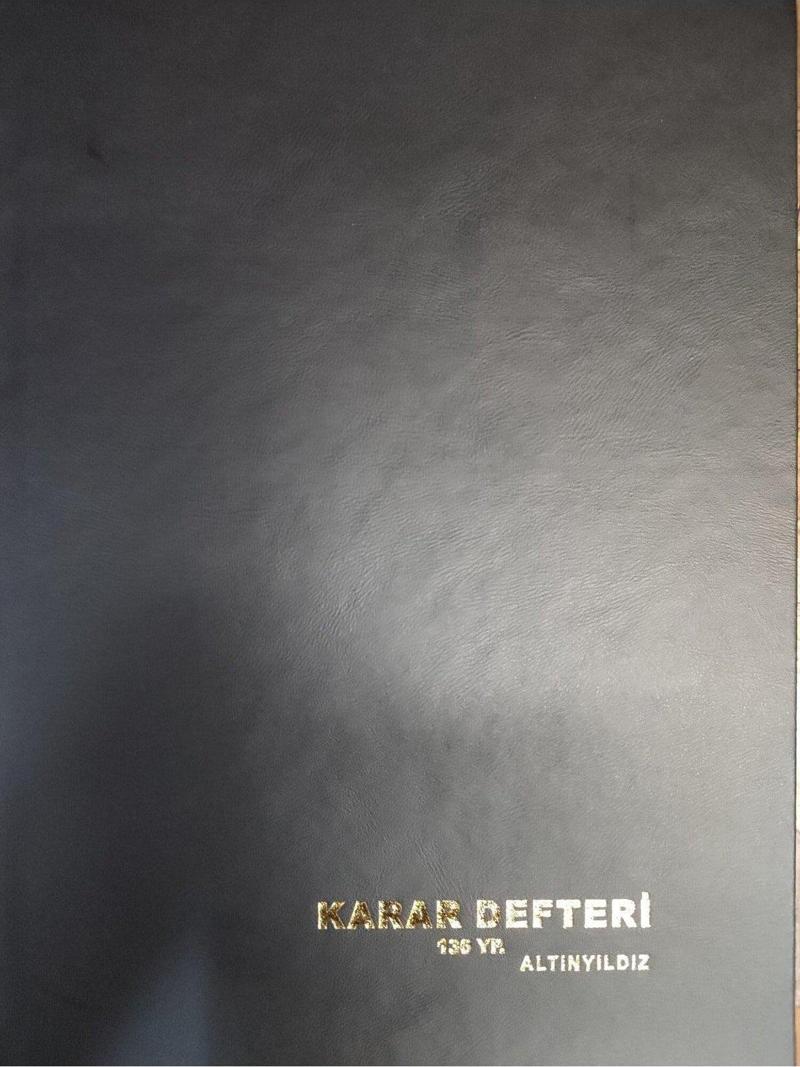 Karar Defteri 136 Yaprak Karar Defteri
