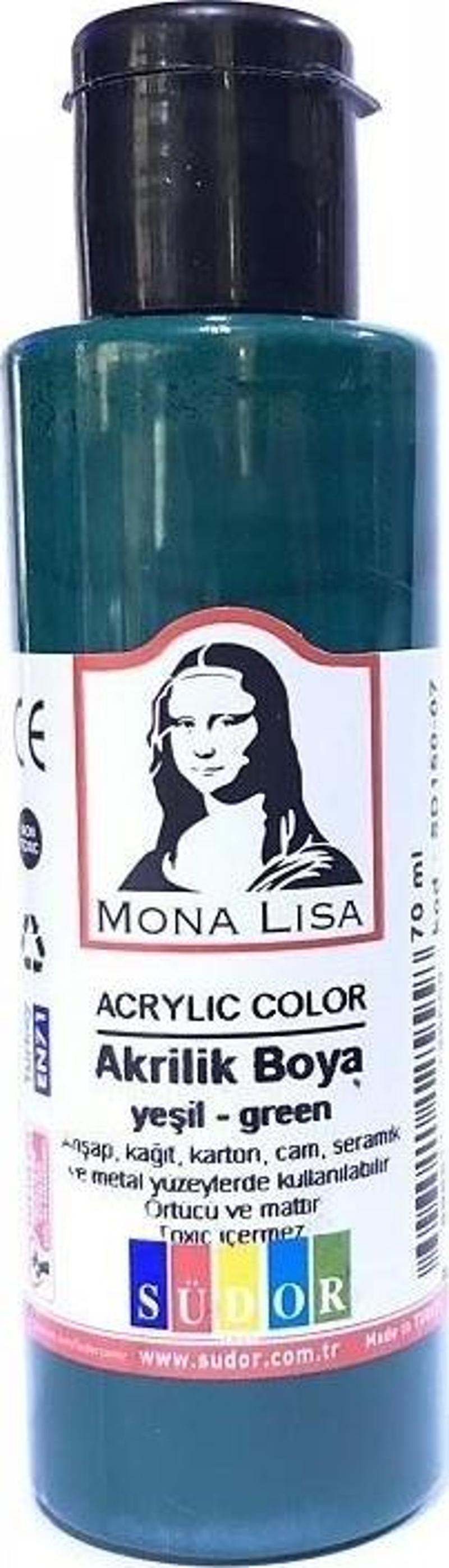 Monalisa Akrilik Boya 100 ML Koyu Yeşil Akrilik Boya (1 Adet)