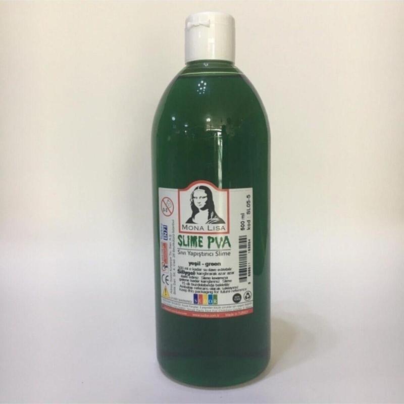 Südor Mona Lisa Slime (Slaym) Sıvı Yapıştırıcı Yeşil 500 Ml.