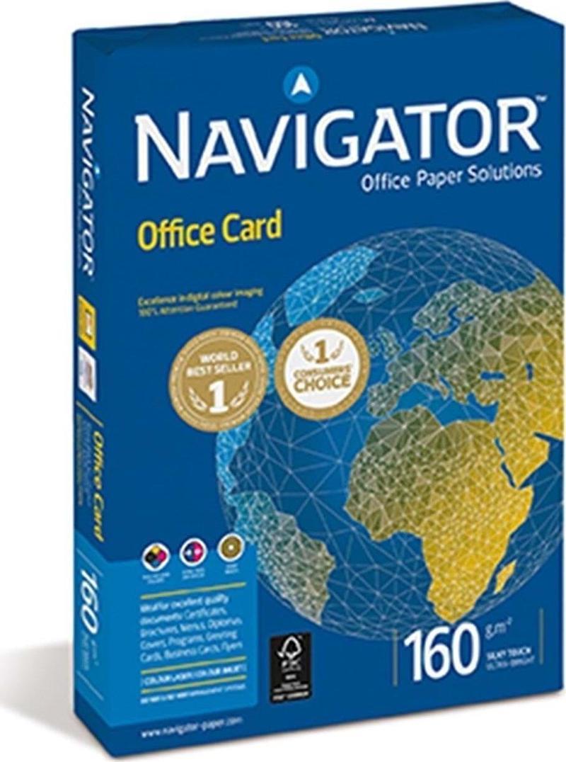 Navigator A4 Gramajlı Fotokopi Kağıdı 160 Gram Beyaz 1 Paket 250 Yaprak