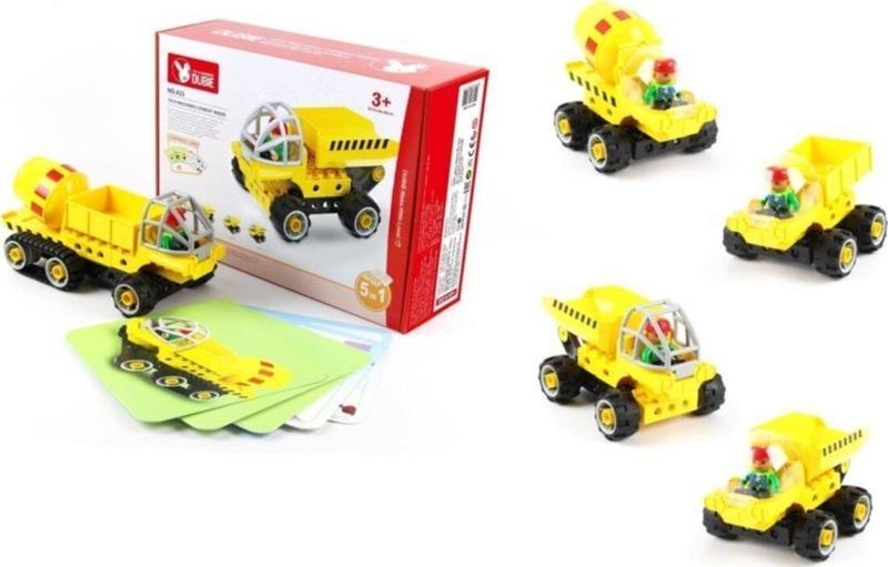 Dubie İnşaat Araçları 5in1 Lego Seti 38 Parça