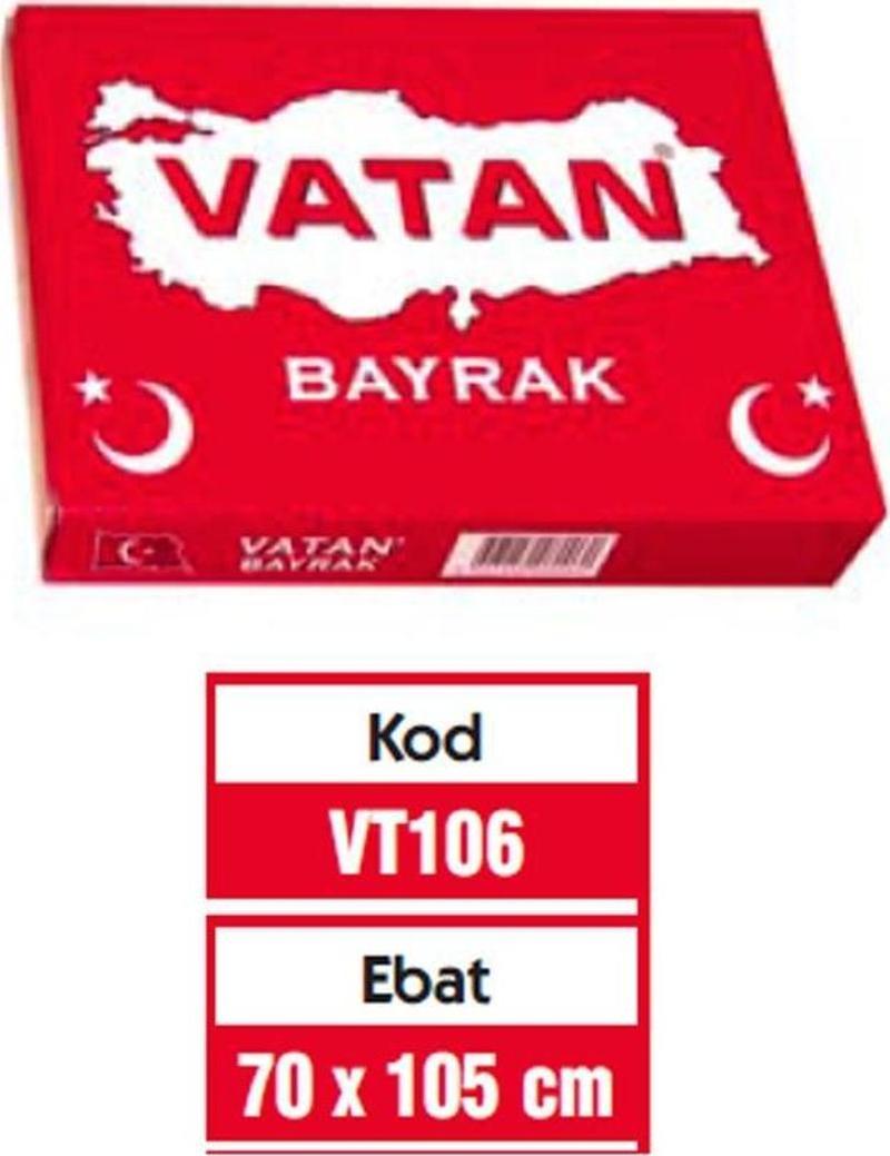 Bez Bayrak Türk Bayrağı %100 Polyester 70 x 105 Cm