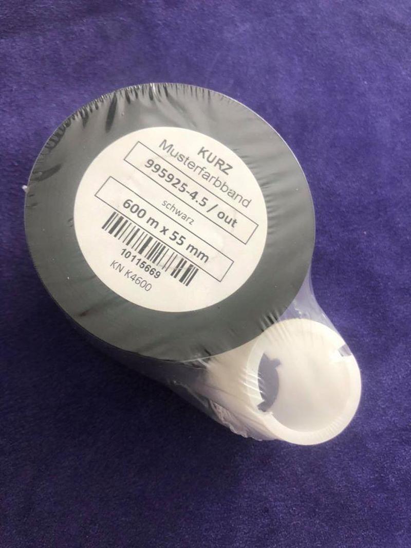 Kurz 995925-4.5 / Out Siyah Wax Ribon 600m x 55mm - Termal Transfer Baskı Kağıdı Wax Ribbon