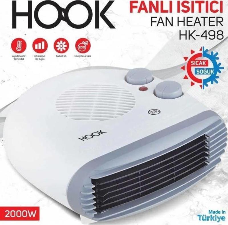 Hook Fanlı Yatık Turbo Ayak Isıtıcı Masa Altı Isıtıcı Sıcak/soğuk-498