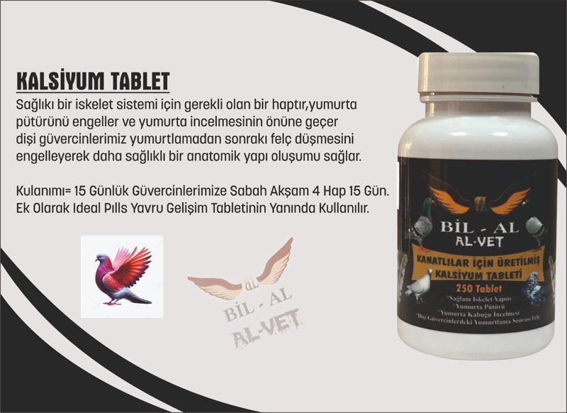 KALSİYUM TABLET  BİL-AL 250 ADET