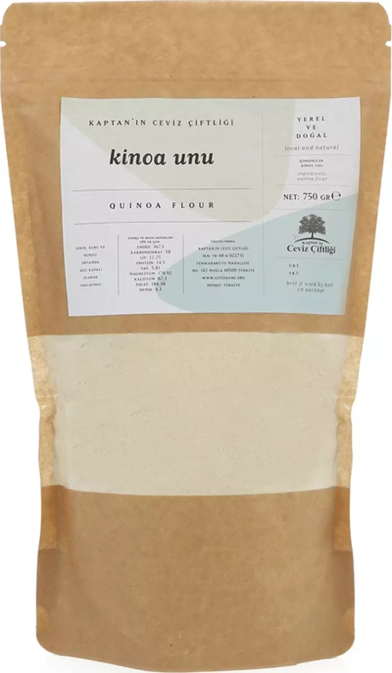 Yerli Kinoa Unu Glütensiz ve Vegan (750 G)