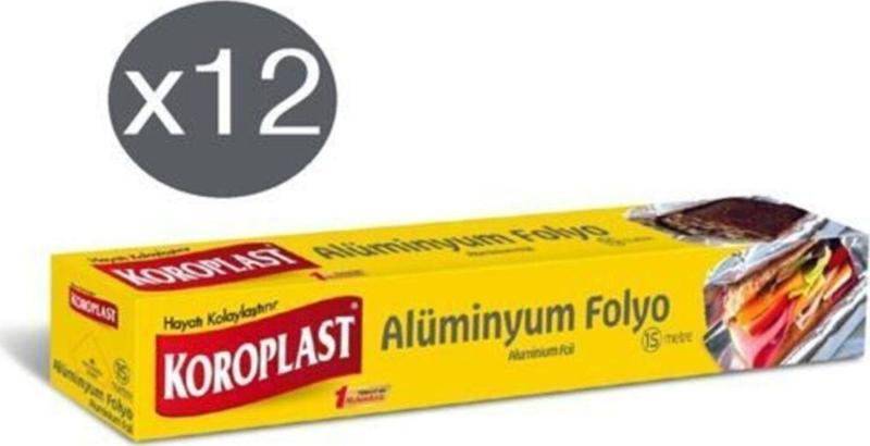 Alüminyum Folyo 15 Metre X 12 Paket (30Cm*15M)