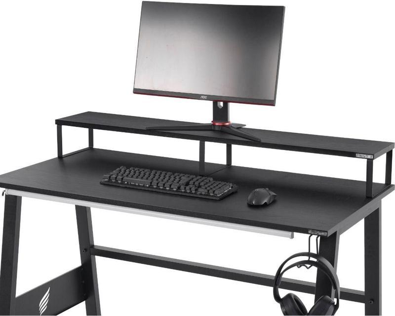 Ergonomik Metal Monitör Yükseltici - Şık Ve Dayanıklı Masaüstü Standı Monitör Standı 137X20X14