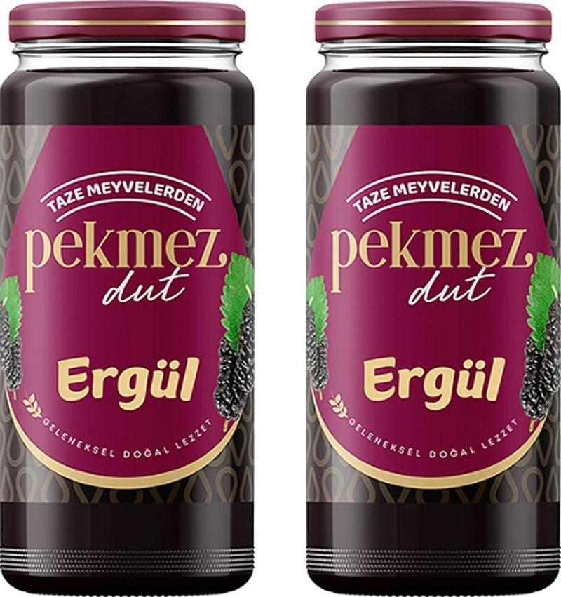 Ergül Dut Pekmezi 600 gr Cam x 2 Adet