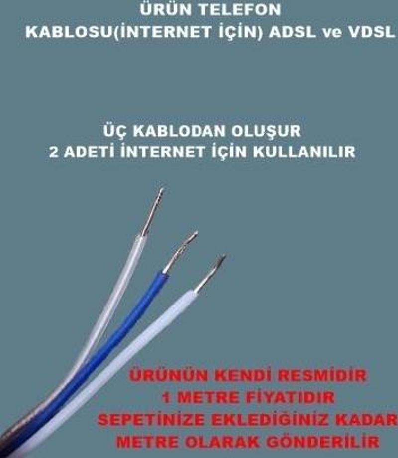 HÜNKA 1X2X0,50+05 Bir Aboneli Telefon Kablosu Tek Aboneli