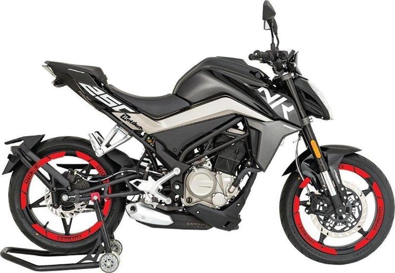 CF MOTO NK 250 Jant Renkli Sticker Etiket Modeli
