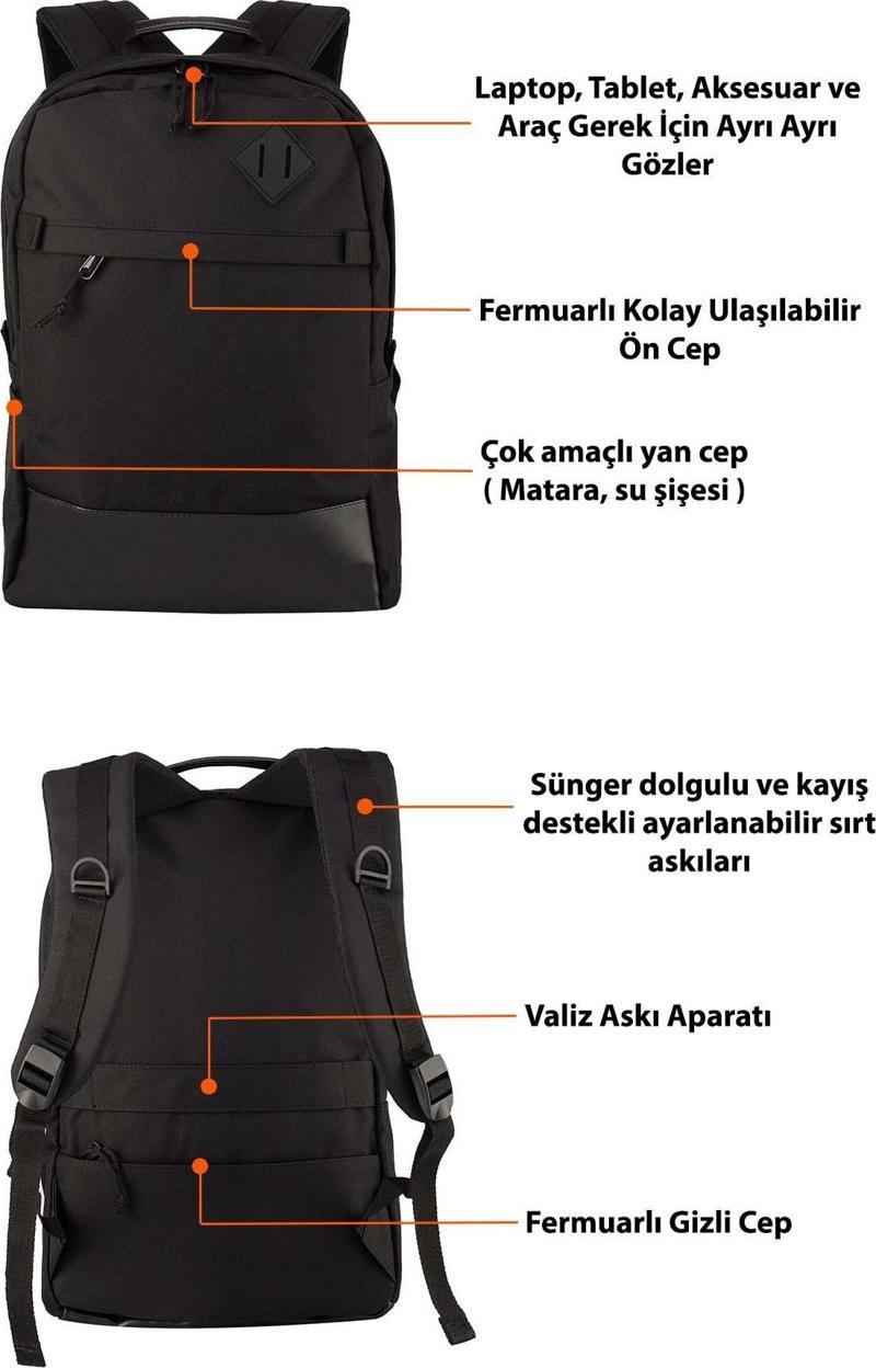 BackPack Daily 15.6" - 16.1" Laptop Notebook Bilgisayar Sırt Çantası