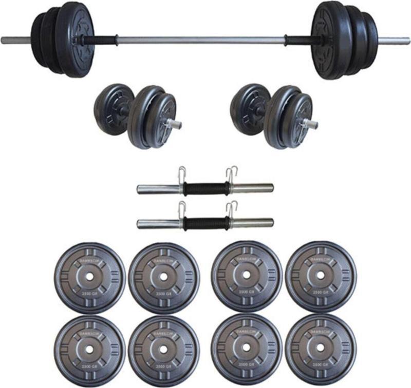 25 Kg Ağırlık Seti 25 Kg Vücut Geliştirme Aleti Halter Seti (Plaka Ağırlık Toplamı 20 Kg)