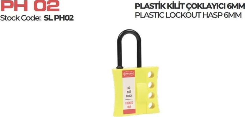 Plastik Kilit Çoklayıcı 6mm Bbu Safety Eked Loto Sl Ph02