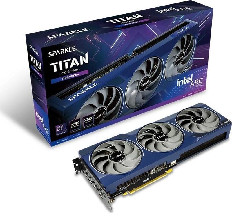 Intel Arc B580 TITAN OC 12GB 192Bit GDDR6 Ekran Kartı (SB580T-12GOC)