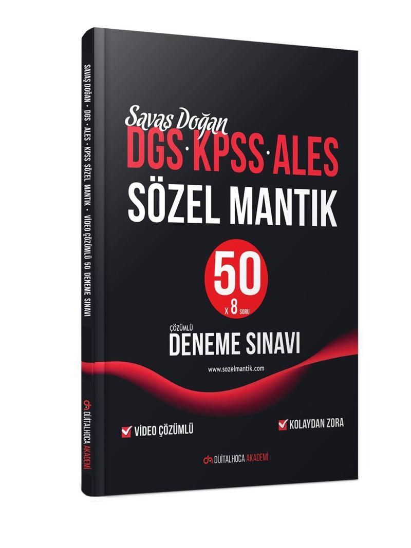 DGS KPSS ALES Sözel Mantık Video Çözümlü 50 Deneme Sınavı