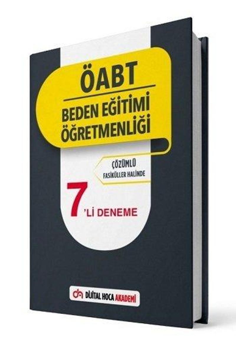 Dijital Hoca Akademi 2022 Öabt Beden Eğitimi Öğretmenliği Çözümlü 7’Li Deneme