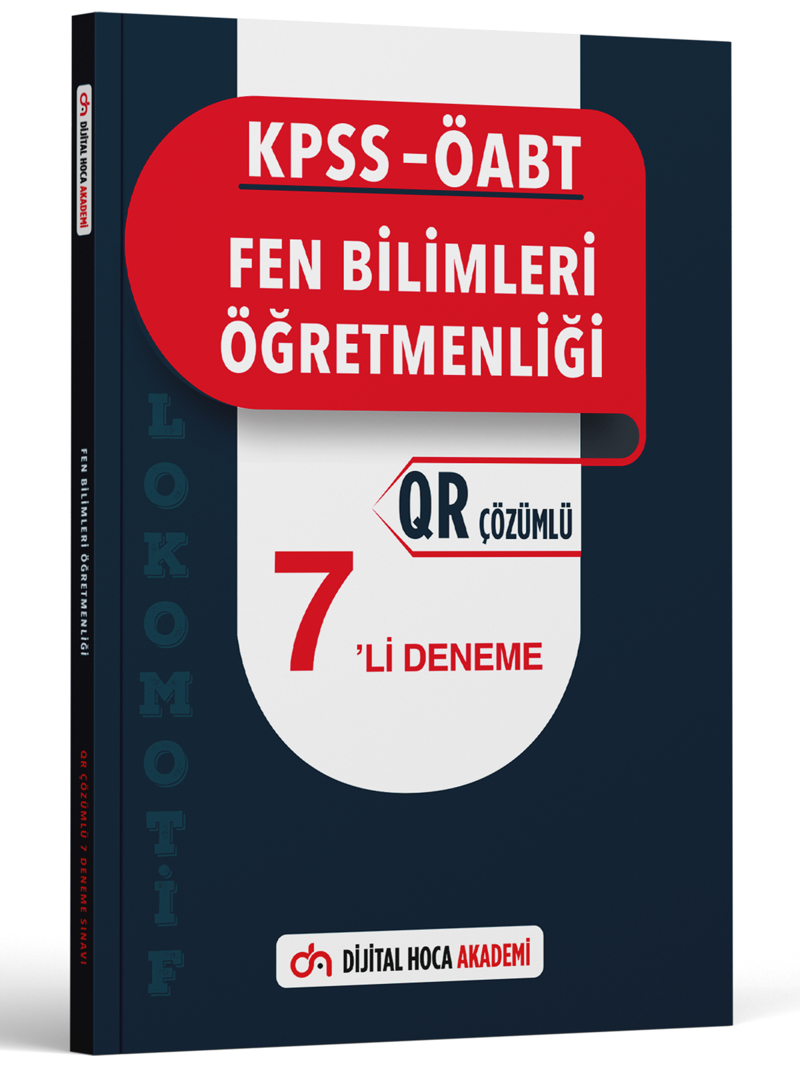 Dijital Hoca Akademi 2023 Kpss Öabt Fen Bilimleri Lokomotif Serisi Qr Çözümlü 7'Li Deneme