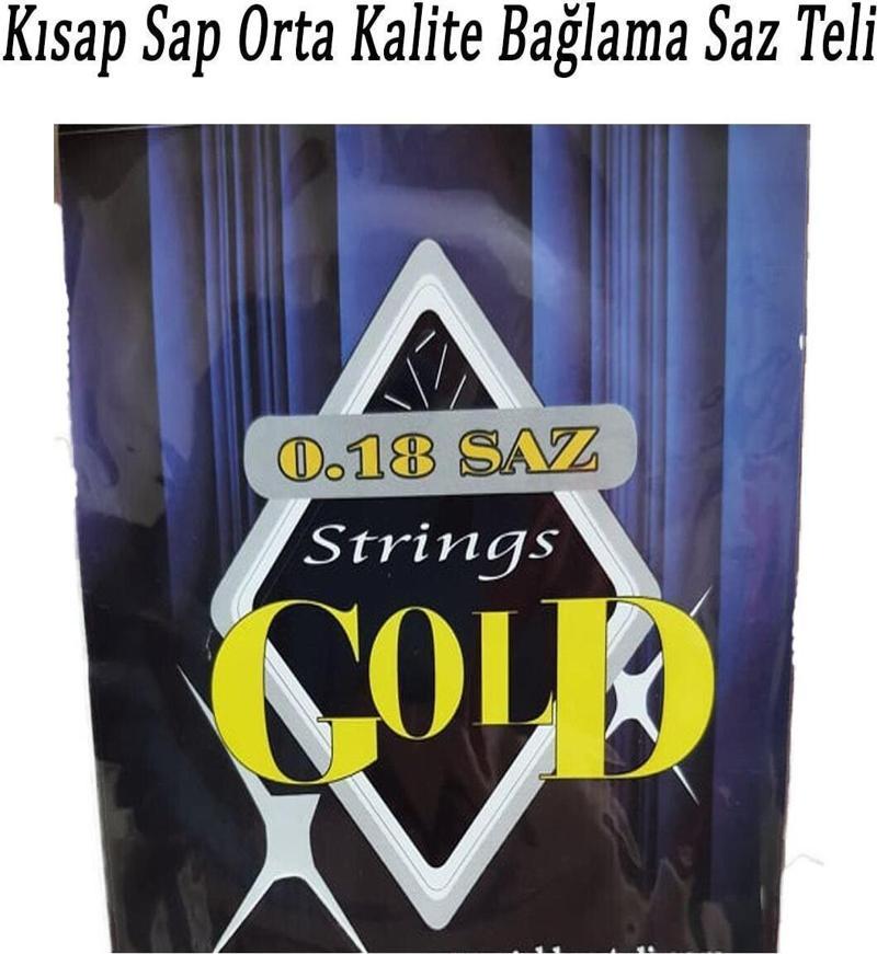 Gold 0.18 Kısa Sap Bağlama Saz Teli