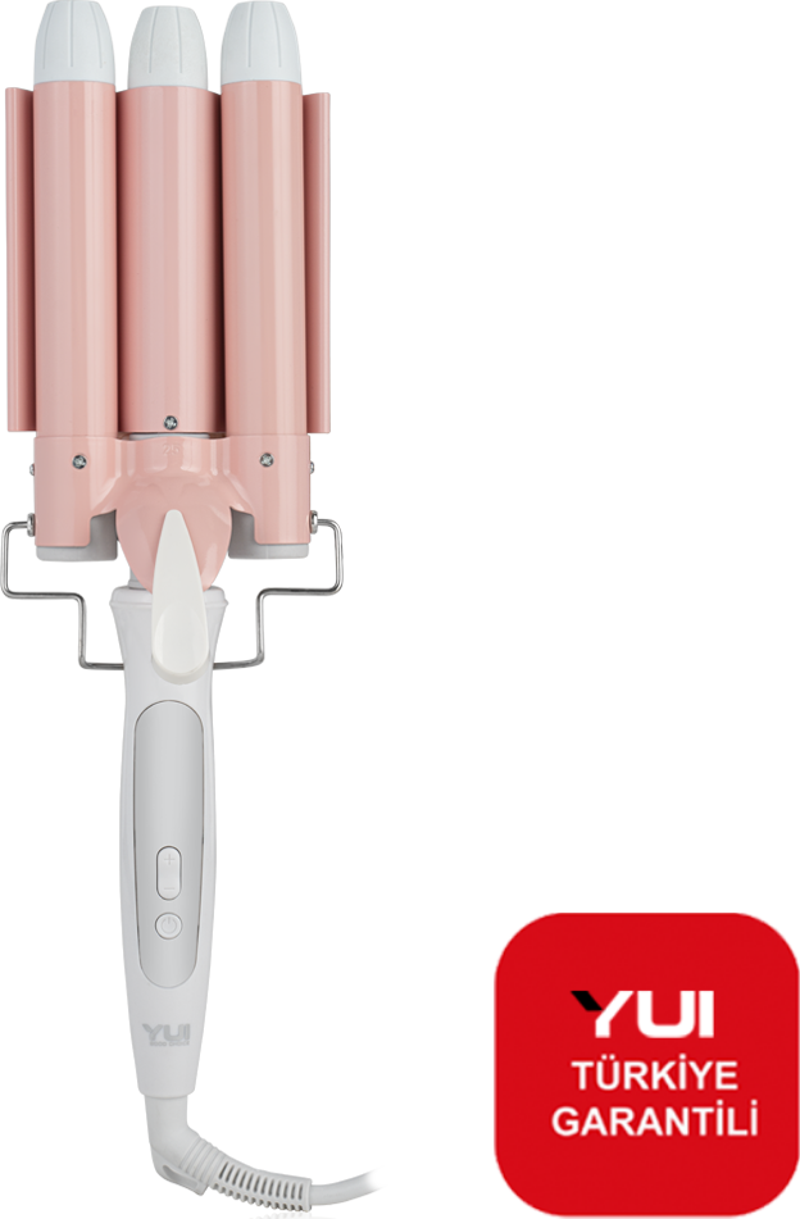 KB53 32mm Seramik Plaka Su Dalgası Saç Şekillendirici Wag Maşa Beyaz (Yui Türkiye Garantili)