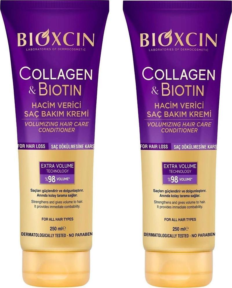 Collagen Biotin Hacim Verici Saç Bakım Kremi 250 ml 2 ADET