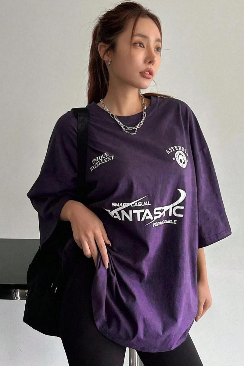 Fantastic Baskılı Unisex Oversize Tshirt