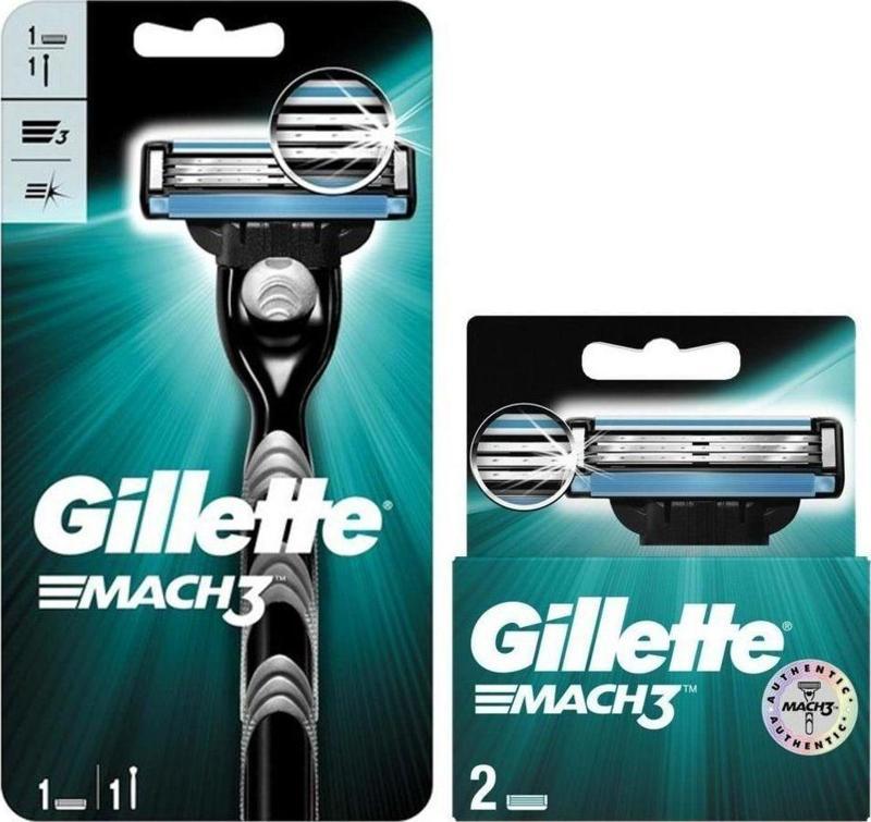 Mach3 Tıraş Makinesi + 2'Li Yedek Başlık