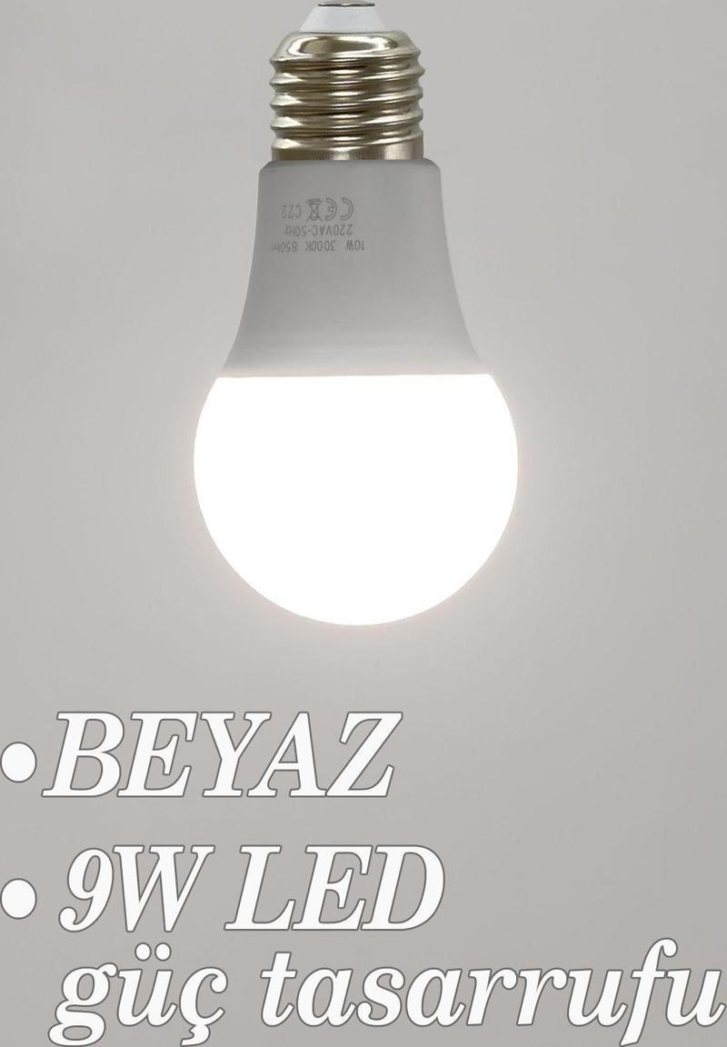 Beyaz Led Ampul 9W