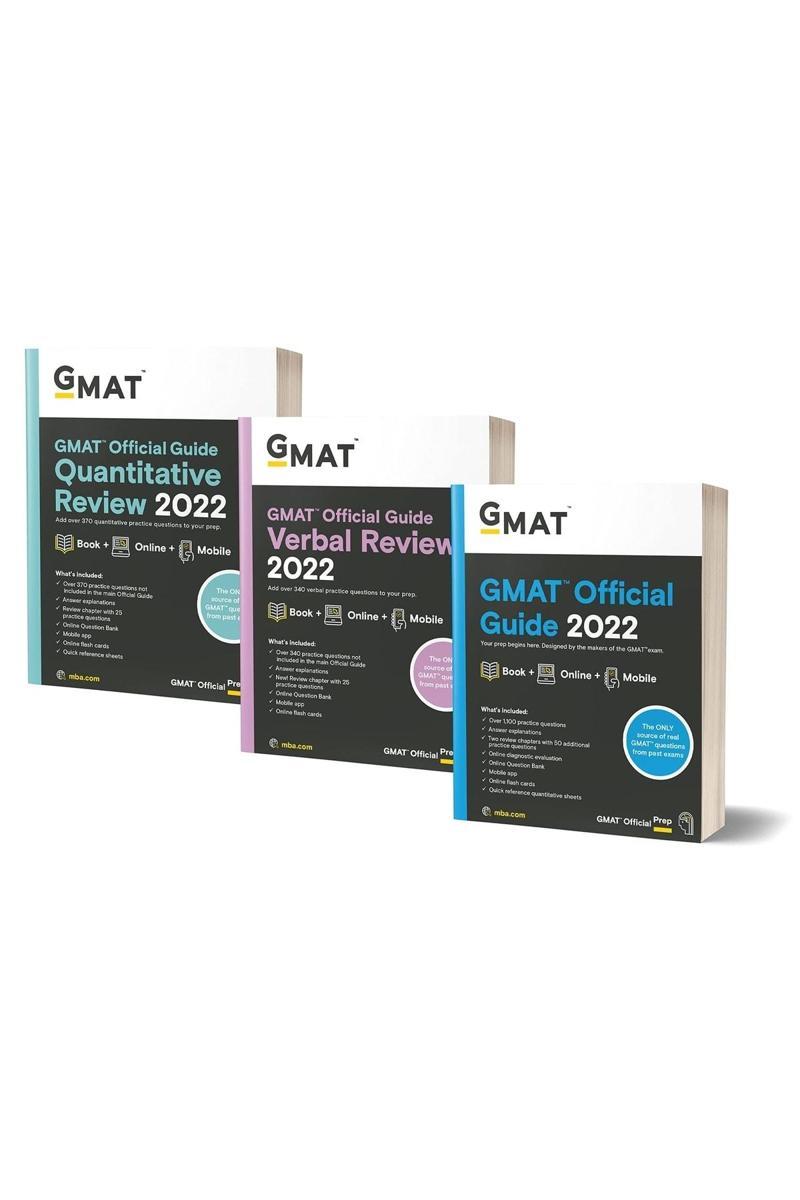 Gmat Official Guide 2022 Bundle: 3 Books + Online Question Bank Onlıne ...