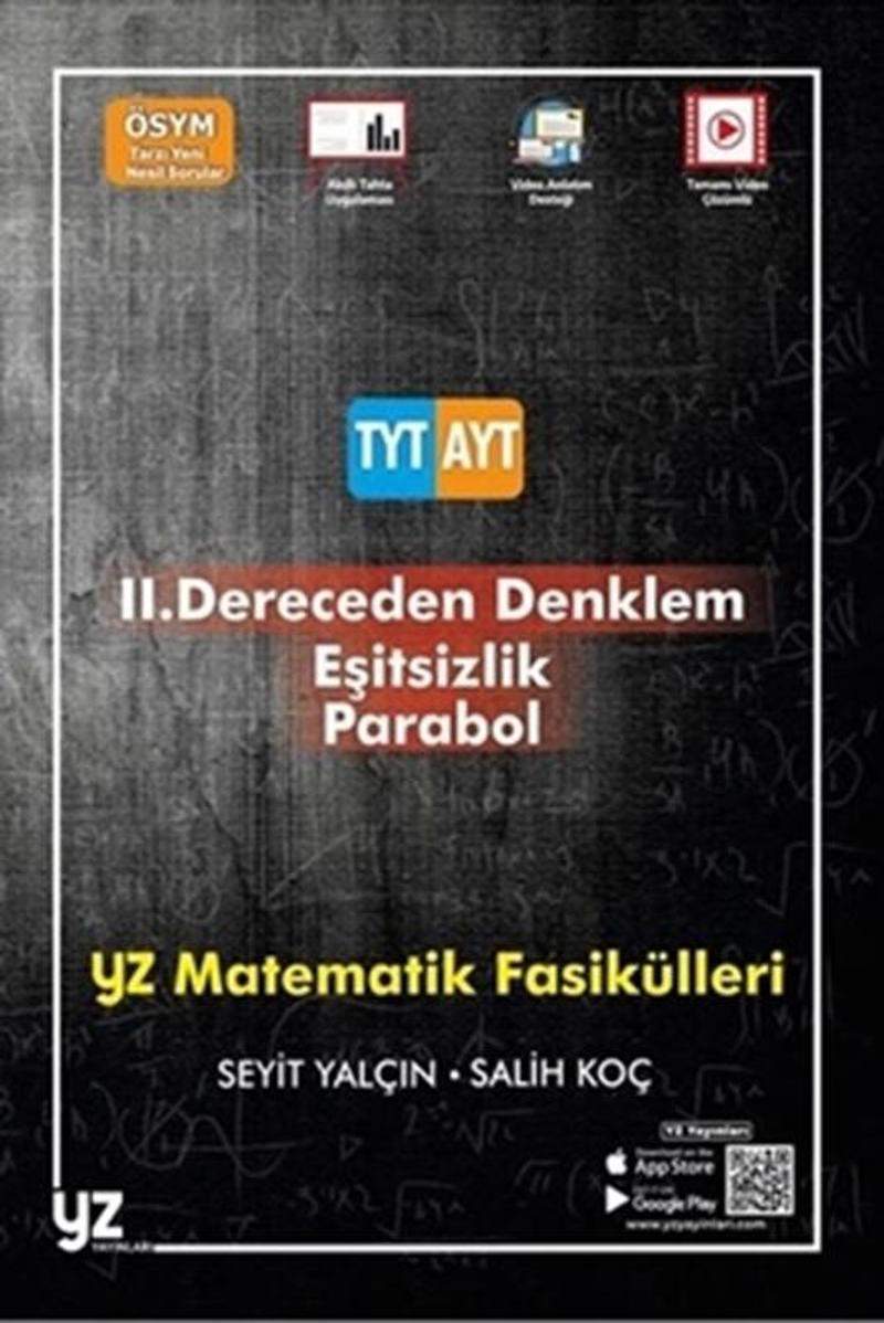 Yz Yks Tyt Ayt Iı.Dereceden Denklem Eşitsizlik Parabol *Yeni* - Yz Yayınları