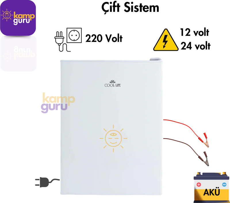 Çift Sistem Cool Life  71 L Beyaz Buzdolabı